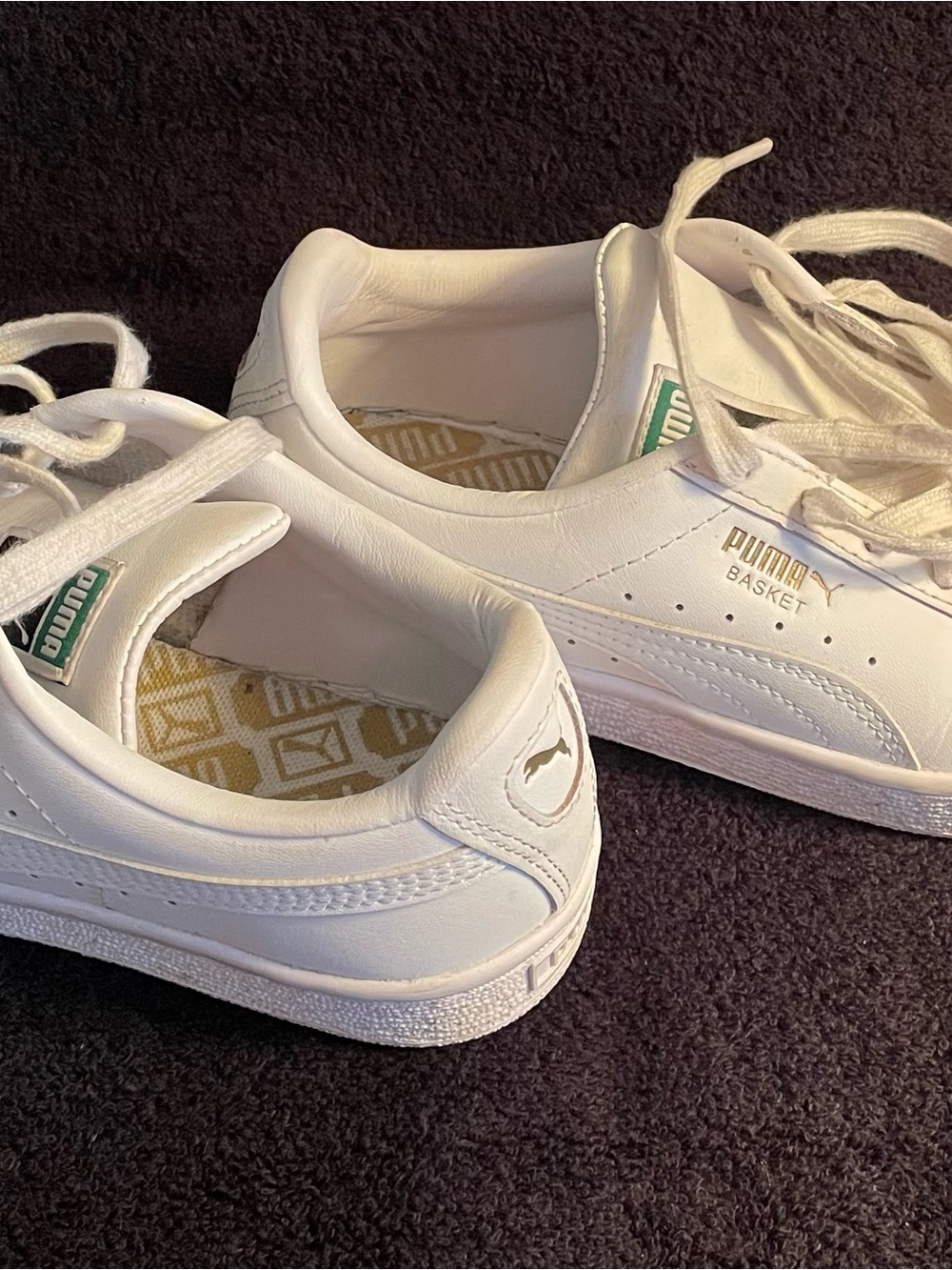 Puma Classic Basket White Leather Size 4.5 - Picture 9 of 9